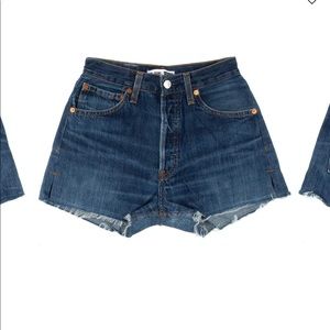 High-Rise Re/Done Shorts